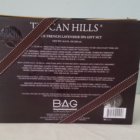 4 Piece French Lavender Spa Set - Picture 2 of 4